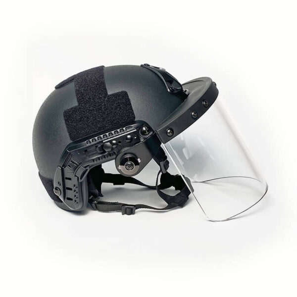 FAST Helmet and Face Shield Bundle Black side