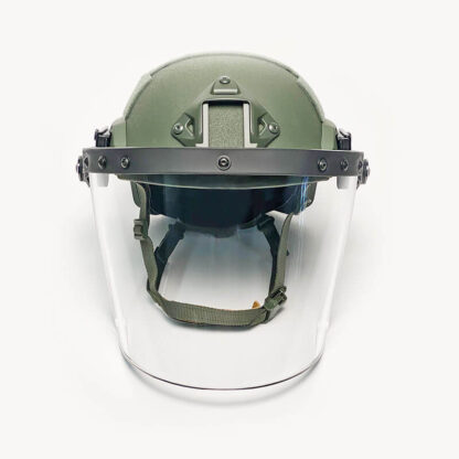 FAST Helmet and Face Shield Bundle Green front