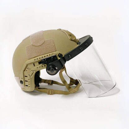 FAST Helmet and Face Shield Bundle Tan side