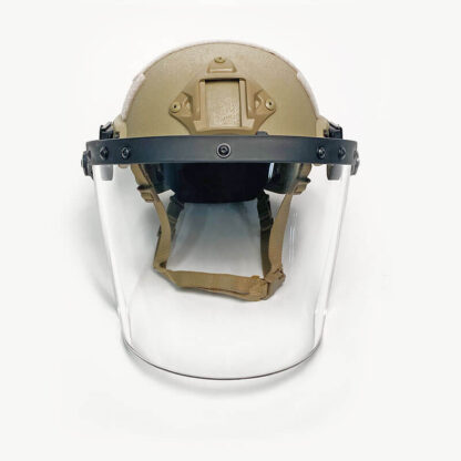 FAST Helmet and Face Shield Bundle Tan front
